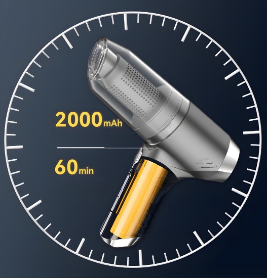 Aspirator portabil cu dispozitiv de suflat praful, 75W - Zokura