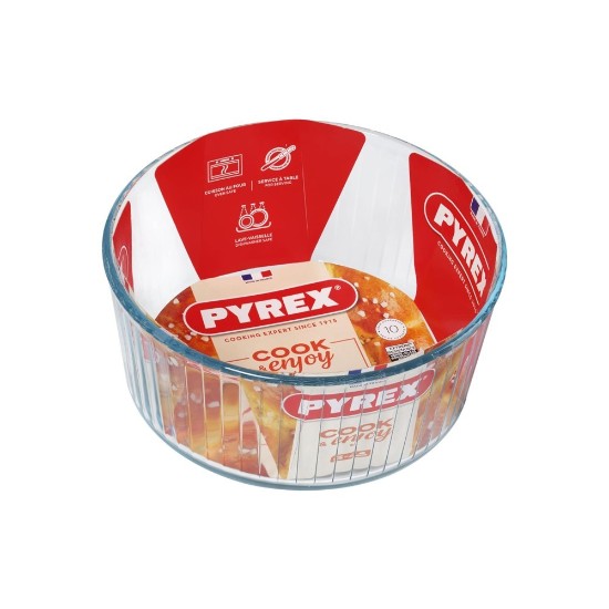 Forma souffle, sticla termorezistenta, 22cm/2,5L - Pyrex