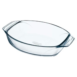 Vas oval, sticla termorezistenta, 38x27cm/4L - PYREX