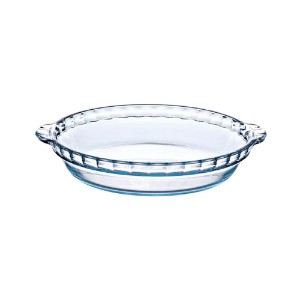 Tava tarta, cu manere, sticla termorezistenta, 26x23cm/1,3L, "Iconics" - Pyrex