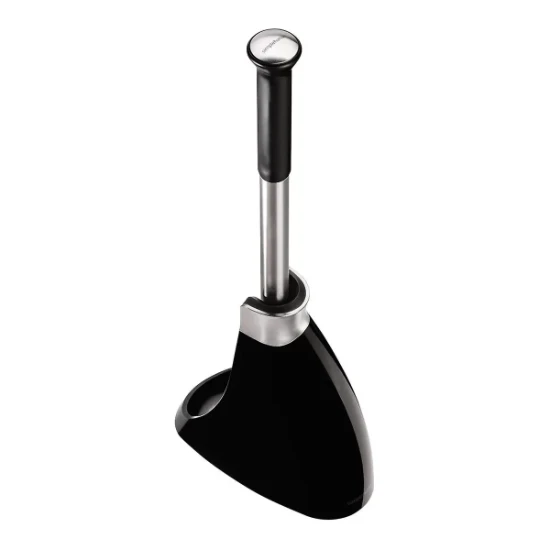 Perie cu suport, pentru toaleta, 47,2 cm, Negru - simplehuman