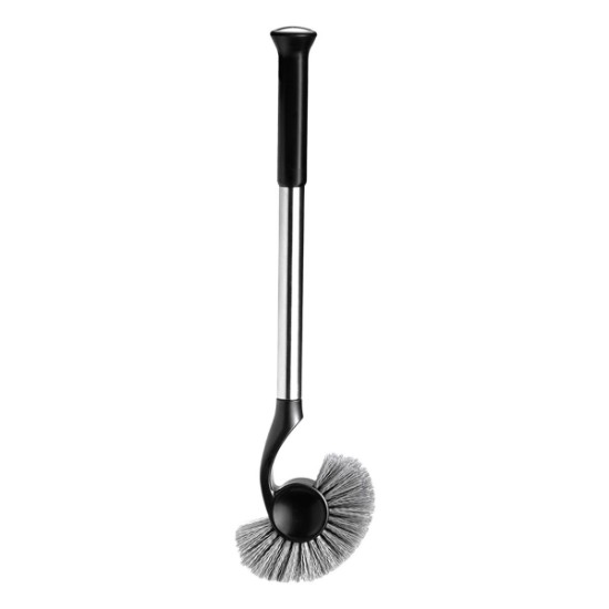 Perie cu suport, pentru toaleta, 47,2 cm, Negru - simplehuman