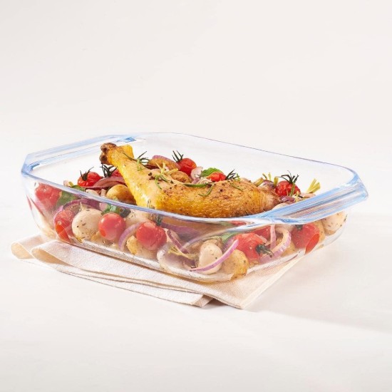 Vas dreptunghiular, din sticla termorezistenta, 3L - PYREX