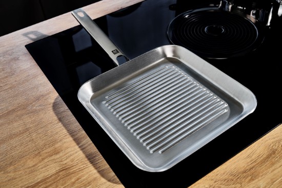 Tigaie grill patrata, inox, 24x24cm, "Joy Plus" - Zwilling