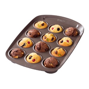 Forma pentru 12 briose, otel carbon, 38x25,5cm - PYREX