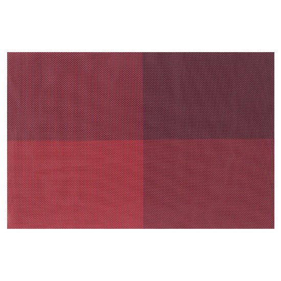 Set 4 suporturi farfurii (naproane), 45 x 30 cm, Visiniu