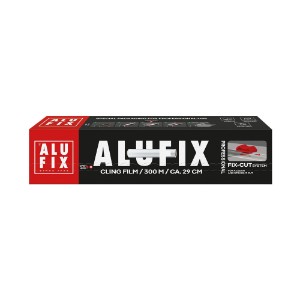 Folie alimentara 300m/29 cm, sistem Fix-Cut, "Professional"  - ALUFIX