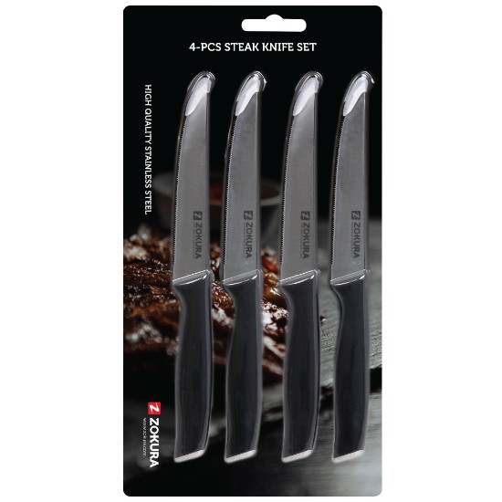 Set 4 cutite friptura, inox - Zokura