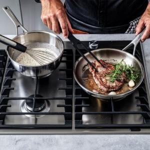 Set 2 tigai, inox, 3 Ply, 24cm/28cm, "MultiPly" - KitchenAid