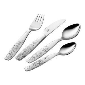 Set tacamuri copii 4 piese, inox, "Jungle", Satinat - Zwilling
