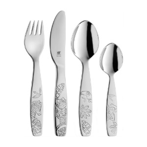 Set tacamuri copii 4 piese, inox, "Jungle", Satinat - Zwilling