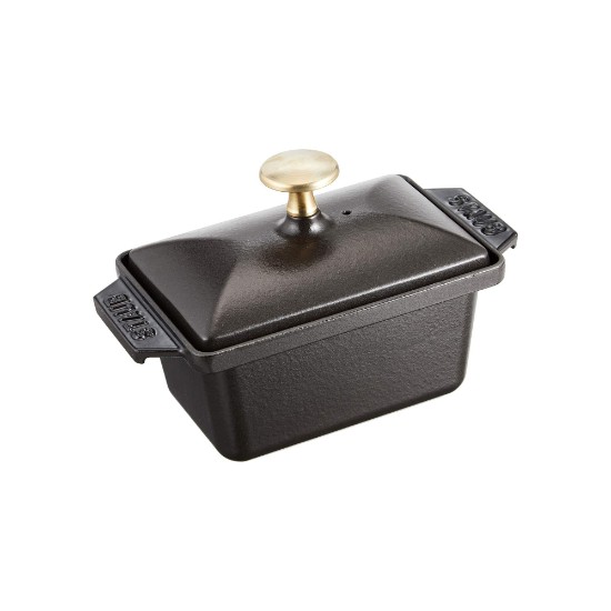 Vas Terrine, fonta, 15x11 cm, Black - Staub