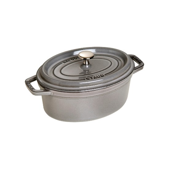 Oala Cocotte ovala, fonta, 23cm/2,35L, Graphite Grey - Staub