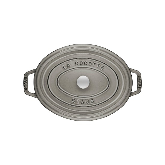 Oala Cocotte ovala, fonta, 23cm/2,35L, Graphite Grey - Staub