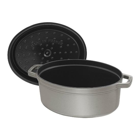 Oala Cocotte ovala, fonta, 23cm/2,35L, Graphite Grey - Staub