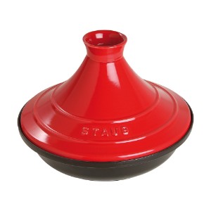 Tajine fonta, cu capac ceramic, 28cm, Cherry - Staub