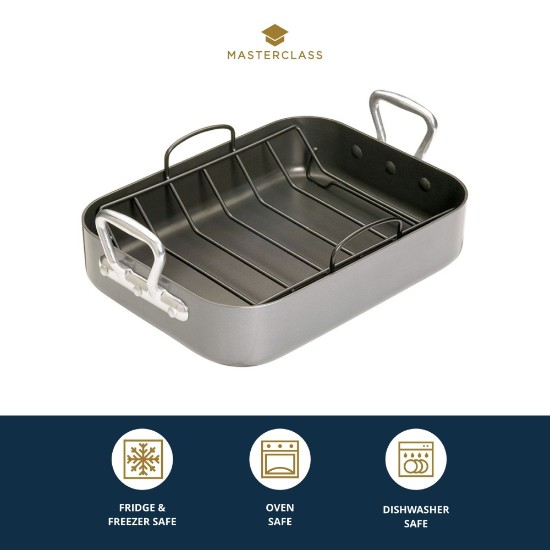 Tava pentru friptura, cu manere, 40 x 28 cm, “Master Class” - Kitchen Craft