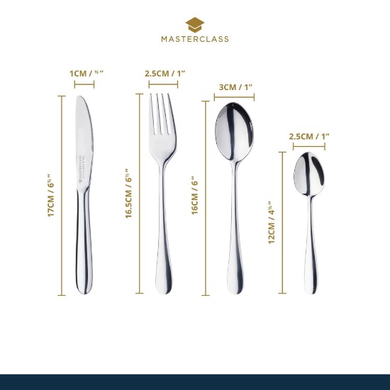 Set tacamuri pentru copii, 4 piese, inox, “Master Class” - Kitchen Craft