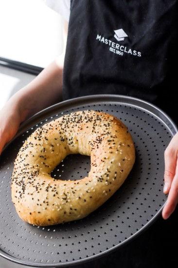 Tava pizza, perforata, otel, 32 cm, "MasterClass" - Kitchen Craft