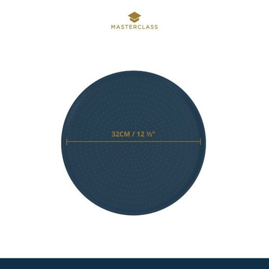 Tava pizza, perforata, otel, 32 cm, "MasterClass" - Kitchen Craft