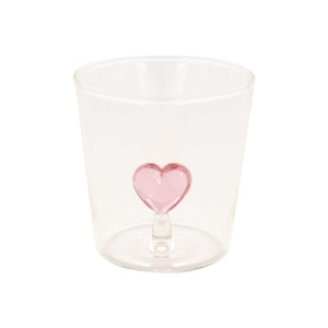 Set 2 pahare, sticla borosilicata, 350ml, "Twist&Match", Red - Nuova R2S