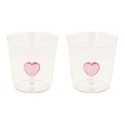 Set 2 pahare, sticla borosilicata, 350ml, 