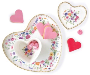 Platou forma inima, portelan, 20x19cm, "Mon Amour" - Nuova R2S