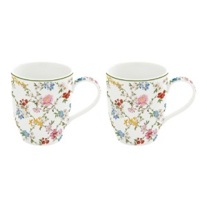 Set 2 cani portelan, 350ml, "Garden Dreams" - Nuova R2S
