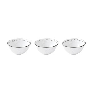Set 3 boluri, portelan, 10cm, "Herbarium" - Nuova R2S
