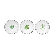 Set 3 boluri, portelan, 10cm, "Herbarium" - Nuova R2S