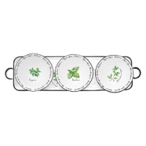 Set servire aperitive 4 piese, "Herbarium" - Nuova R2S
