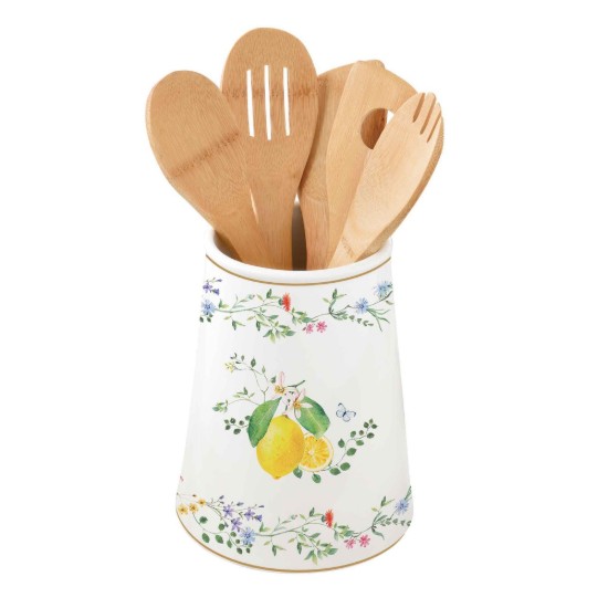 Set ustensile bucatarie, 6 piese, "Fleurs et Citrons" - Nuova R2S