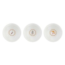 Set 3 boluri, portelan, 9,5cm, "Jardins D'Orient" - Nuova R2S