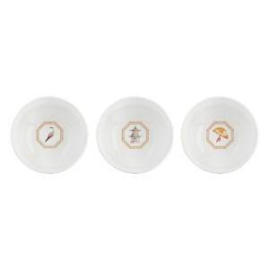 Set 3 boluri, portelan, 9,5cm, "Jardins D'Orient" - Nuova R2S