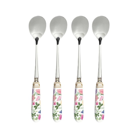 Set 4 lingurite ceai, cu maner din portelan, "Mon Amour" - Easy Life