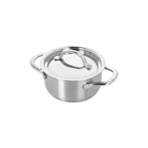 Mini cratita inox, cu capac, 12cm/0,6L, "Resto 3" - Demeyere