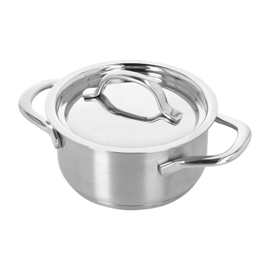 Mini cratita inox, cu capac, 12cm/0,6L, "Resto 3" - Demeyere