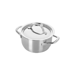 Mini cratita inox, cu capac, 14cm/1L, "Resto 3" - Demeyere