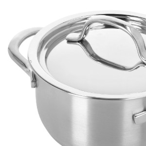 Mini cratita inox, cu capac, 14cm/1L, "Resto 3" - Demeyere