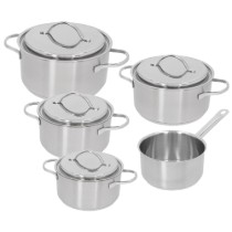 Set vase de gatit, 9 piese, inox, "Resto 3" - Demeyere