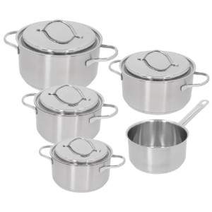 Set vase de gatit, 9 piese, inox, "Resto 3" - Demeyere