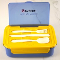 Caserola pentru pranz, cu 3 compartimente, plastic - Zokura