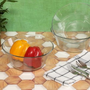 Bol salata, sticla, 23cm/2,2L, "Lys" - Duralex