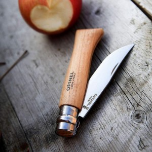 Cutit de buzunar N°08, inox, 8,5cm, blister, "Tradition Inox" - Opinel