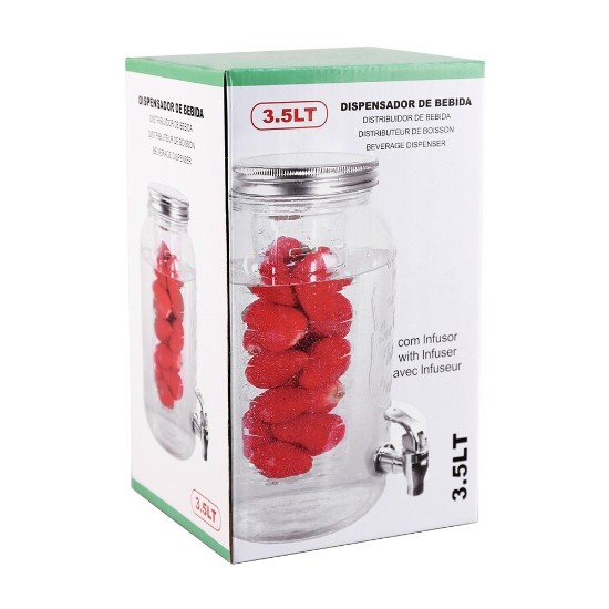 Dispenser bauturi, cu infuzor, sticla, 3,5L - Anilar