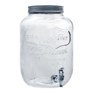 Dispenser bauturi, cu robinet, sticla, 8L - Anilar