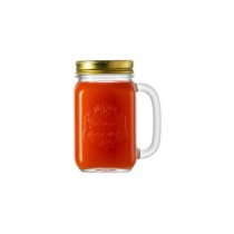 Borcan cu maner, sticla, 488ml, "Country" - Borgonovo