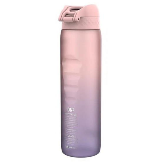 Sticla apa Times To Drink, recyclon, 1L, Purple/Rose Motivator - Ion8