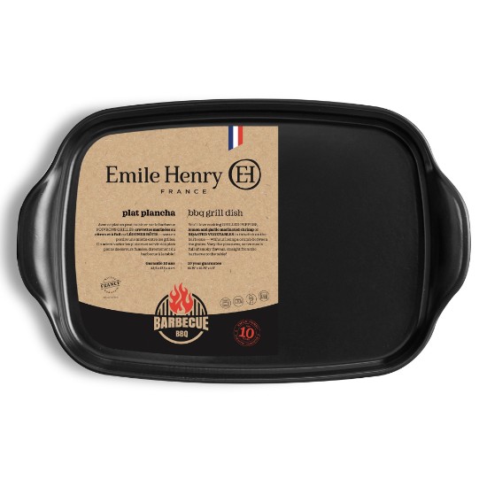 Tava BBQ, ceramica, 42,5x27,5cm, Truffle - Emile Henry