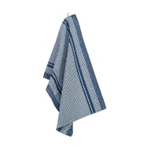 Set 4 prosoape de bucatarie, 50x70 cm "Waffle", Dark Blue - Tiseco